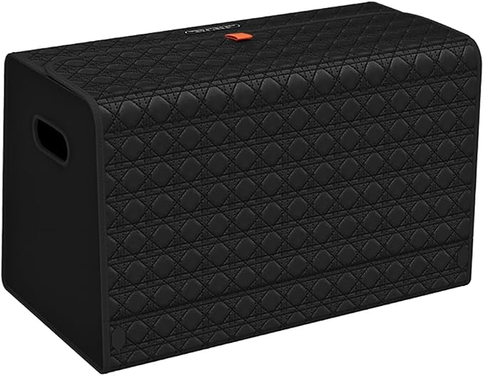 Car Trunk Organizer for SUV,Car Organizers and Storage with Collapsible Storage, Magnetic Lid Large Capacity for SUV, Truck, MPV (3D-Black, L-21.5×13×12.5 IN)