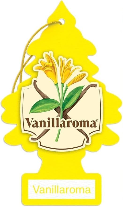 Car Air Freshener | Hanging Paper Tree for Home or Car | Vanillaroma | Single Tree per Package