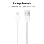 1.5FT Short IPhone 17/17E/16/16E/15 Woven Cable, USB A to USB C CarPlay Charger Cable for iPhone 15 16 17 Pro Max, Plus/Air, iPad 10th Gen, iPad Pro 12.9/11, Air 5th/4th Gen, Mini 6th Charging Cord