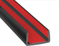 Rubber Edge Trim, Self-Adhesive House Door Edge Guard, Flexible U Shaped Edge Banding, Peel and Stick 1-1/2"(38mm) Wide Size U Shaped Protector, Baby Proof Guards for Plywood, Furniture, 20Ft