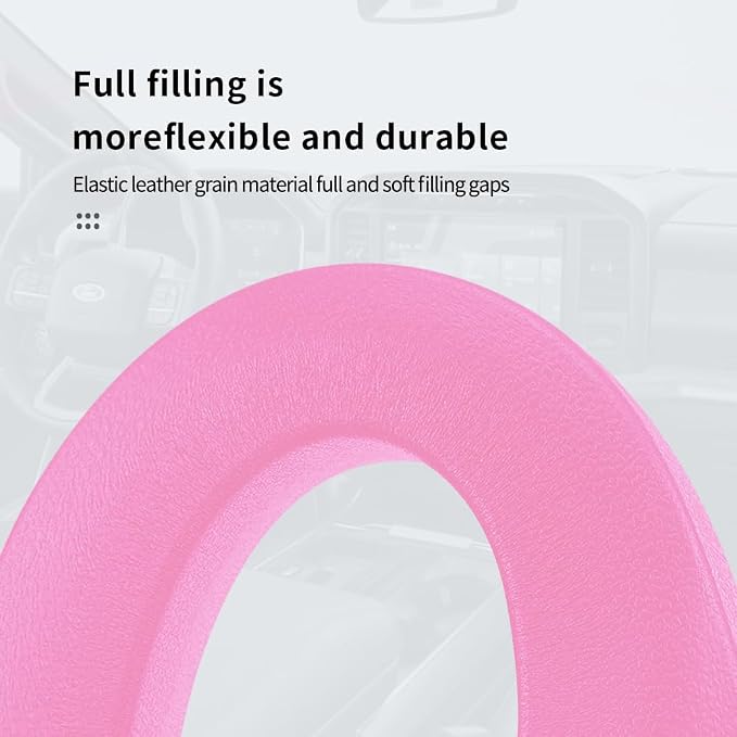 2PCS Car Seat Gap Filler,Flexible Seat Gap Organizer Between Seats for Tightly Filling Seat Gaps,Universal Car Side Seat Gap Filler Interior Car Accessories for Women & Men (Pink)
