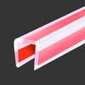 Clear Rubber Edge Trim, Flexible Self-Adhesive U Shaped Peel and Stick Edge Banding, 3/8"(10mm) Wide U Channel Edge Protector, Baby Proof Edge Guards for Plywood, Furniture, 20Ft, Transparent Color