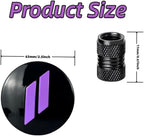 4pcs Wheel Center Cap 63mm/2.5 inches Slash Covers Hub Cap Compatible with Dodge Charger Challenger Durango Hornet Dart R/T SRT Magnum Nitro Journey Caliber Avenger and Ram (Purple)
