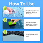 Easywave Clear Vision Glass Cleaner: 2026 New Automotive Glass Oil Film Cleaner for Car Windshield Cleaning Tool with Extra Cleaner, Universal Anti-Rain Fog Cleaning Glass Brush (2)