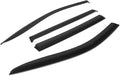 4Pcs Tape-On Window Visor Rain Guard Compatible with 2014-2024 Jeep Compass, Rain Shields Vent Shade Wind Deflector, Acrylic
