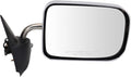 Passenger Side View Mirror Manual Folding Electric Adjustment Non-Heated No Memory Chrome Compatible with 1994-1997 Dodge Ram 1500 2500 3500 Truck