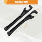Car Seat Gap Organizer,Seat Gap Filler with Seat Belt Holes,Universal Fit for SUV/Truck/Pickup(Black,2Pack)