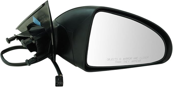 Passenger Side Mirror Assembly Electric Adjustment Non-Heated No Memory Textured Compatible with 2005-2009 Pontiac G6 GM1320291