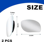 Blind Spot Mirrors - 2 Pack Oval HD Glass Frameless Convex Rear View Mirror with Wide Angle Adjustable Stick for Cars, Trucks, And Motorcycles Stuff Rearview Mirror Accessories Decor