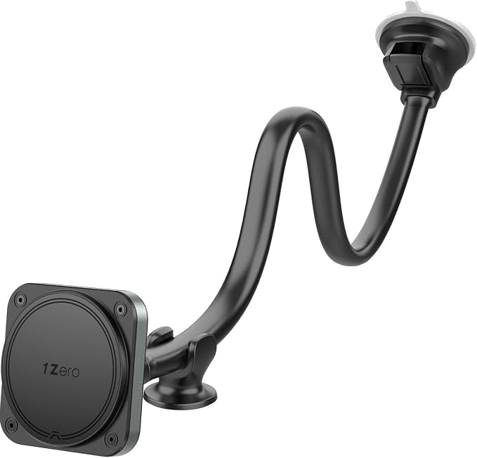 for Magsafe Car Phone Mount 14-Inch Gooseneck Long Arm Extension, Universal Windshield Dashboard Industrial-Strength Suction Cup Car Phone Holder with Strong Magnets (2026 Upgraded for Magsafe)