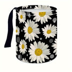 Portable Reusable Waterproof Car Trash Bin, Multipurpose Vehicle Organizer, Road Trip Essentials (Daisy 2)