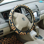 Nebula Galaxy Design Steering Wheel Covers 14-15" inch Universal Fit Most Car Sedans SUVs Comfort Grip Comfortable Handmade Neoprene Breathable Steering Wheel Protector Blue Purple
