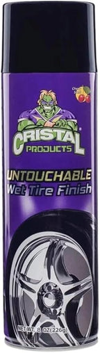 Untouchable Tire Shine Spray – Long-Lasting Wet Tire Finish for Deep Gloss & Protection – Waterproof Tire Shine, Easy Application, Premium Tire Cleaner Shine 8oz (1PK)