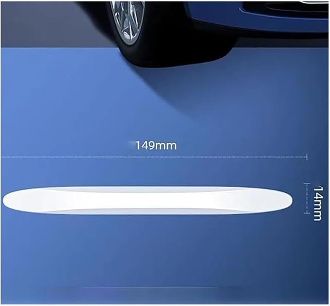12 Pack Invisible Car Door Edge Guards Rubber Clear Adhesive Door Edge Protector Anti-Scratch Trim Guard for Door Ding Prevention Bumper Body Protecting Painted Surface in Crowded Parking Lot