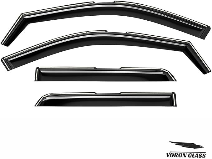 Voron Glass in-Channel Extra Durable Rain Guards for Dodge Durango 2011-2026, Window Deflectors, Vent Window Visors, 4 Pieces - 200486
