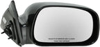 Passenger Side Power Heated Mirror Smooth Black Paint to Match Compatible with 2002-2006 Toyota Camry TO1321168
