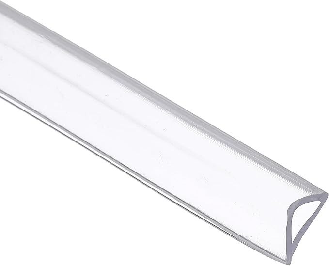 Clear Edge Trim, 13.1Ft Silicone U Channel Edge Protector, Edges Guards Fits 5/16" for Car Doors Sheet Metal Parts (15/32" W x 1/2" H)