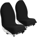 Car Seat Towel Cover for Post Gym Workout, Running, Swimming, and Hiking, 2 Pack Universal Fit Anti-Slip Waterproof Sweating Bucket Seat Protector for Cars, SUVs and Trucks, Black