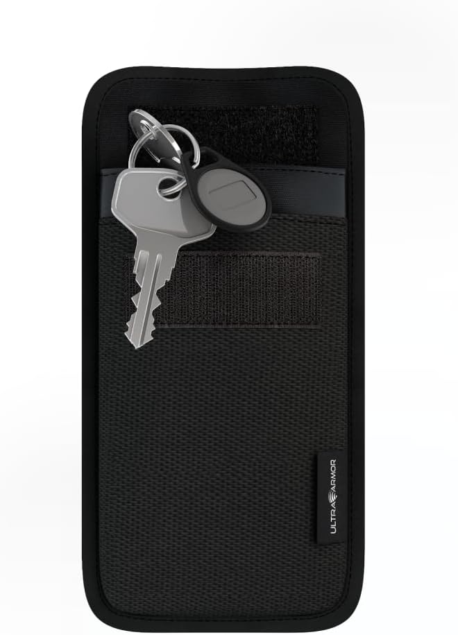 Small Faraday Bag for Key Fob - Military-Grade Faraday Key Fob Protector for Wireless Signal Blocking - Anti-Spying Key Pouch for Car Keys to Stop Hacking & Tracing - Antitheft Products