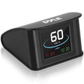 Pyle Universal Vehicle Smart HUD Display - 2.6" Digital Mini Car Dashboard Heads Up Windshield Speedometer Projector System w/ GPS Navigation Compass, Displays Speed, Distance, Time and More - PHUD19
