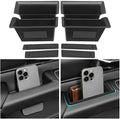 4pcs Door Handle Organizer for 2019-2025 2026 Dodge Ram 1500 Accessories Front and Rear Door Side Storage Box Insert Grab Handle Pocket ABS Plastic