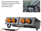 12V Utv Heater,Car Defroster Defogger,Car Heater Defogger Auto 4 Hole Heating Fan 12V Defroster Defogger 800W Car Heater Defroster 12V Demister Windsh air heater ptc trucks 12v/24v 12v heater