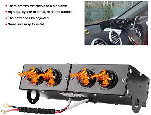 12V Utv Heater,Car Defroster Defogger,Car Heater Defogger Auto 4 Hole Heating Fan 12V Defroster Defogger 800W Car Heater Defroster 12V Demister Windsh air heater ptc trucks 12v/24v 12v heater