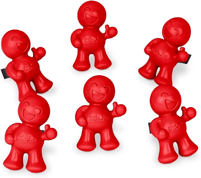 Little Joe 96407-6PK Cherry Scent Car Air Freshener Vent Clip, Fights Odors for up to 45 Days, Long-Lasting Freshness, Cute Car Odor Eliminator, Pack of 6