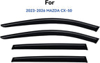 Window Visors Rain Guards for 2023 2024 2025 2026 Mazda CX50 CX-50, Out-Channel Window Vent Wind Deflectors Visors Shades for 23 24 25 26 Mazda CX50