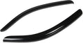 Window Visors Compatible with 07-14 Tundra Regular/Standard Cab, Pair of Tape-On Side Window Vent Visor Deflectors Rain Guard, Glossy Dark Smoke