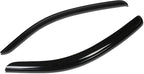 Window Visors Compatible with 07-14 Tundra Regular/Standard Cab, Pair of Tape-On Side Window Vent Visor Deflectors Rain Guard, Glossy Dark Smoke