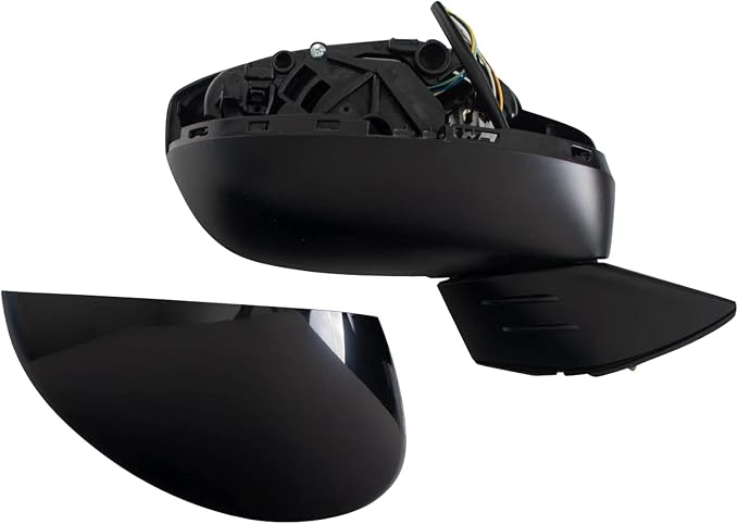 Passenger Side Power Heated Mirror Smooth Black Paint to Match Compatible with 2022 Honda Civic HO1321351