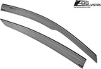 Replacement for 2009-2014 Acura TL | EOS Visors JDM Mugen Tape-On Style Smoke Tinted Side Vents Window Rain Guard Deflectors