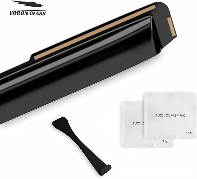 Voron Glass in-Channel Extra Durable Rain Guards for Ford F250 to F550 Super Duty 1999-2016 SuperCrew, Window Deflectors, Vent Window Visors, 4 Pieces - 200434