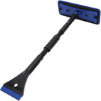 Extendable Foam Snow Brush for Car, Detachable EVA Sponge Snow Broom and Ice Scraper for Auto Windshield Blue