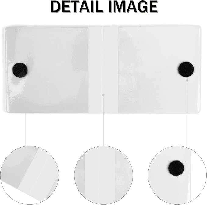 Car Registration & Insurance Card Holder, 2-Pack - White, Waterproof, 4-Compartment, Unisex-Adults Car Organizer