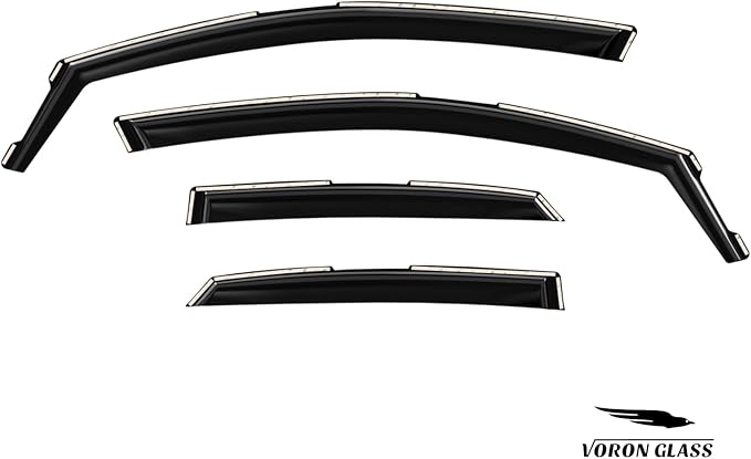 Voron Glass in-Channel Extra Durable Rain Guards for Lexus NX 2022-2026, Window Deflectors, Vent Window Visors, 4 Pieces - 201183