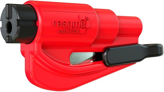 resqme The Original Compact Emergency Keychain Car Escape Tool, Seatbelt Cutter and Window Breaker, Made in USA, Pack of 2