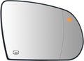 Blind Spot Passenger Side Mirror Replacement for Jeep Cherokee 2014-2019 Jeep Compass 2017-2021, Right Exterior Side Rearview Mirrors Glass, with Backing Plate, Power Heated,Blind Spot Detection