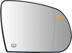 Blind Spot Passenger Side Mirror Replacement for Jeep Cherokee 2014-2019 Jeep Compass 2017-2021, Right Exterior Side Rearview Mirrors Glass, with Backing Plate, Power Heated,Blind Spot Detection