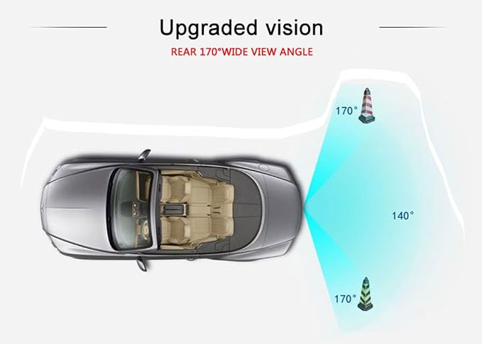 Trunk Handle Rear View Reverse Backup Camera Night Vision Parking Assistance Replacement for Mercedes Benz GLK-Class X204 GLK300 2013 (Model LS8009=175 * 52mm)