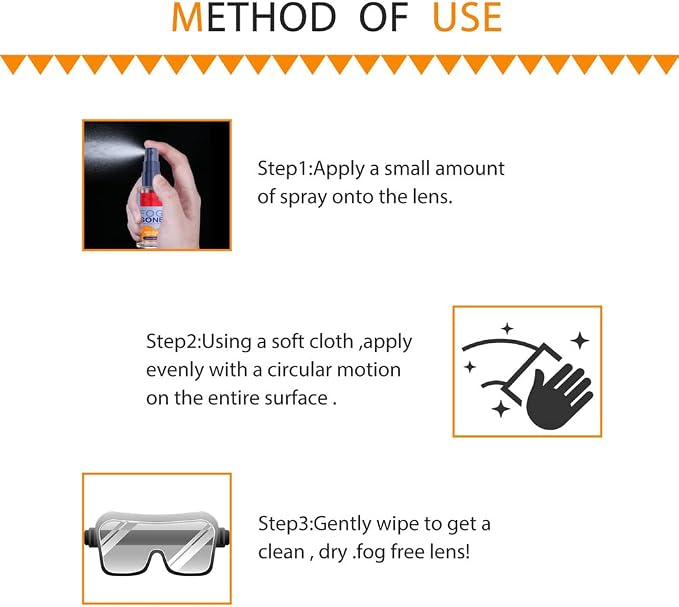Anti Fog Spray 60ml/30ml Spectacle Lens Anti-Fog Spray Car Windshield Window Rainy Weather Defogging Spray Cleaning Spray for Mirrors Glass