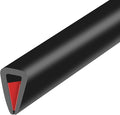 Rubber Edge Trim, Flexible Baby Proof Edge Protector for Sharp Edge, 1/8"(3mm) U Channel Edge Trim, Self-Adhesive Edge Guards for Glass, Plywood and Sheet Metal Parts, 10Ft, Black Color
