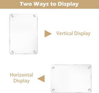 4Pcs Acrylic Magnetic Personalized Photo Holder, Car Accessories Car Photo Holder Car Visor Clip, Personalized Car Picture Frame, Suitable for Adding Family or Personal Photos