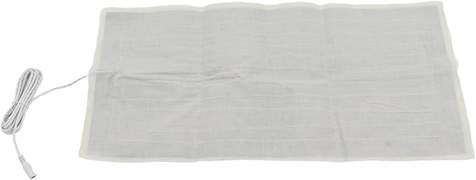 Electric Heating Pad, 60x30cm Electric Heat Cushion with 5521 Female Connector, DC 12V 30W Seat Heating for Home Sleeping Back Neck Shoulder Polyester, Cotton