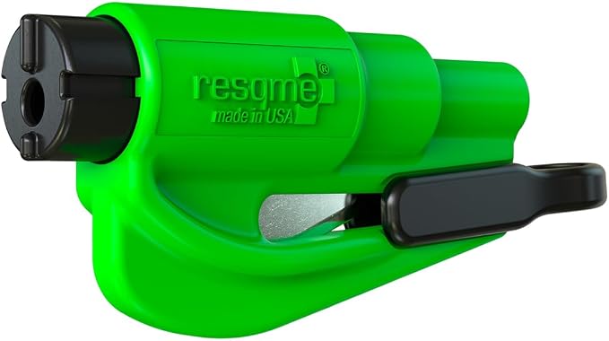 resqme The Original Compact Emergency Keychain Car Escape Tool, Seatbelt Cutter and Window Breaker, Made in USA, Pack of 2
