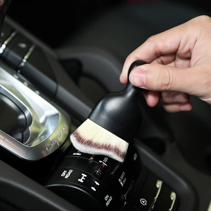 Car Interior Detailing Brush,Soft Bristle Cleaning Brush Car Detailing Brush Dusting Brush,Car Interior Cleaning Tool,Auto Detail Brush Car Dash Duster Brush (Tri-Color)