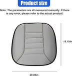Car Seat Cushion Pad, Memory Foam Automotive Butt Cushion with Non-Slip Silicone Bottom, Breathable Driver Seat Protector for Vehicle, Home and Office Chairs (Grey)