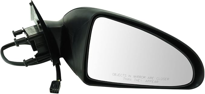 Passenger Side Mirror Assembly Electric Adjustment Non-Heated No Memory Textured Compatible with 2005-2009 Pontiac G6 GM1320291