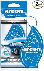 MON MA27 Hanging Best Car Air Freshener New Car Scent, Paper Hanging Ornaments, Long Lasting Scent for Car or Home 12 Pack